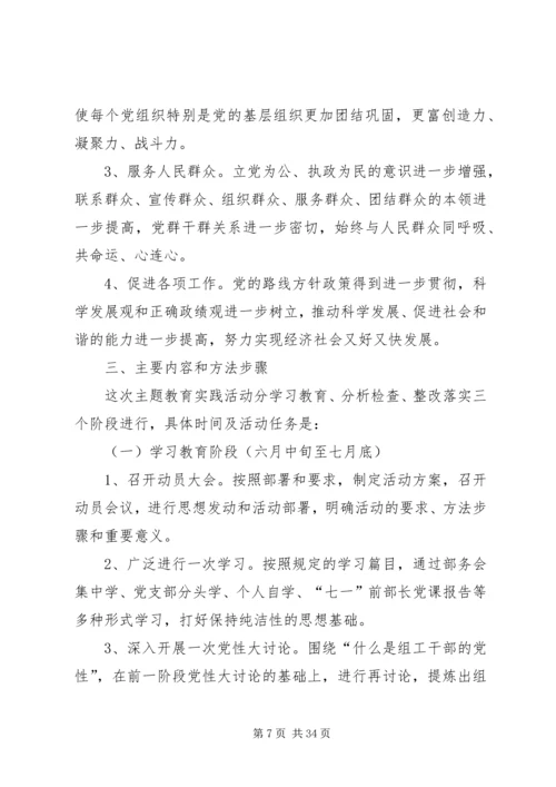 保持党的纯洁性、迎接党的十八大”主题教育实践活动的实施方案.docx