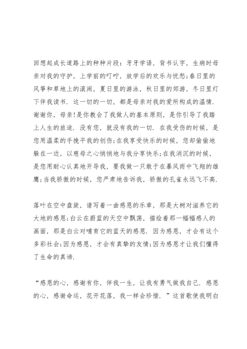 母亲节两分钟演讲稿范文10篇.docx