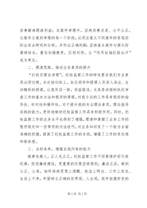 参加纪检监察业务培训学习心得体会十篇.docx