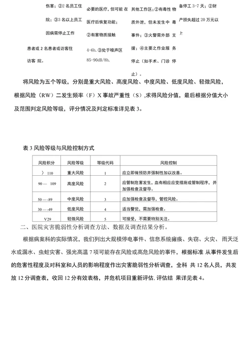 xx人民医院病案科灾害脆弱性分析报告
