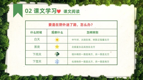 绿色简约实拍要是你在野外迷了路二年级语文下册说课PPT课件小学语文二年级下册课件