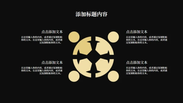 黑金奢华风公司企业宣传通用PPT模板