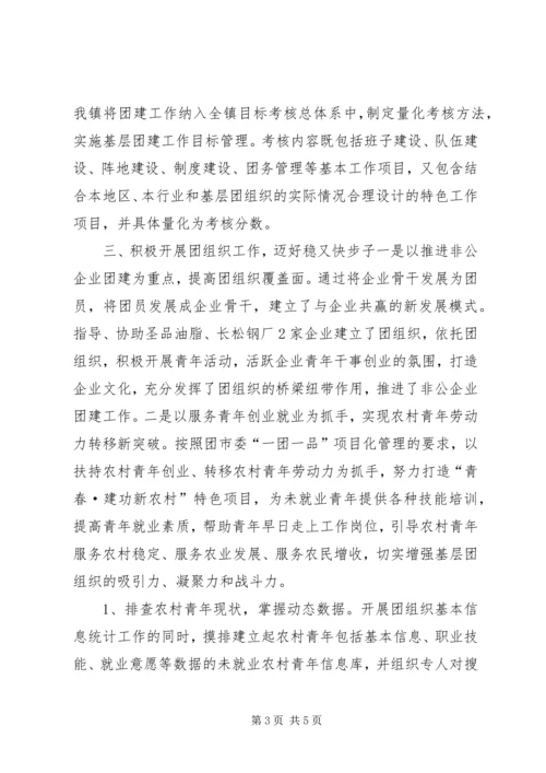 乡镇团组织建设交流材料.docx