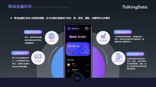数字货币，手机APP应用行业数据报告通用PPT模板