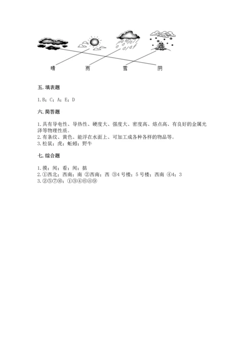 教科版科学二年级上册《期末测试卷》（夺冠）word版.docx