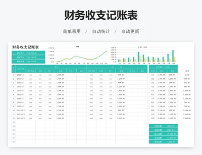 财务收支记账表