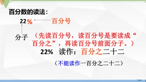 人教版 六年级数学上册《百分数的认识》（课件）(共25张PPT)