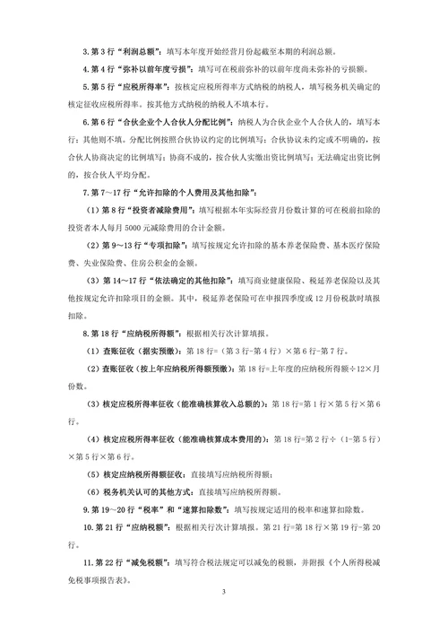 个人所得税经营所得纳税申报表（A表）（B表）（C表）