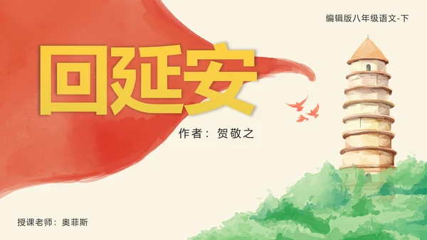 回延安PPT模板