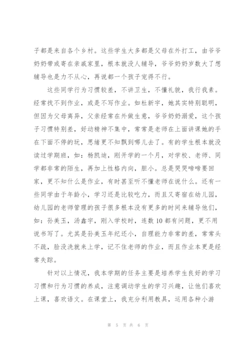 小学一年级学生情况.docx