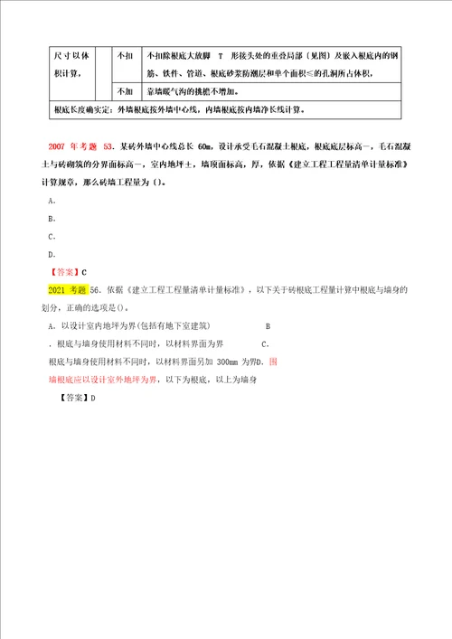 造价工程师建设工程技术与计量讲义第五章工程计量第三节工程量计算规则与方法