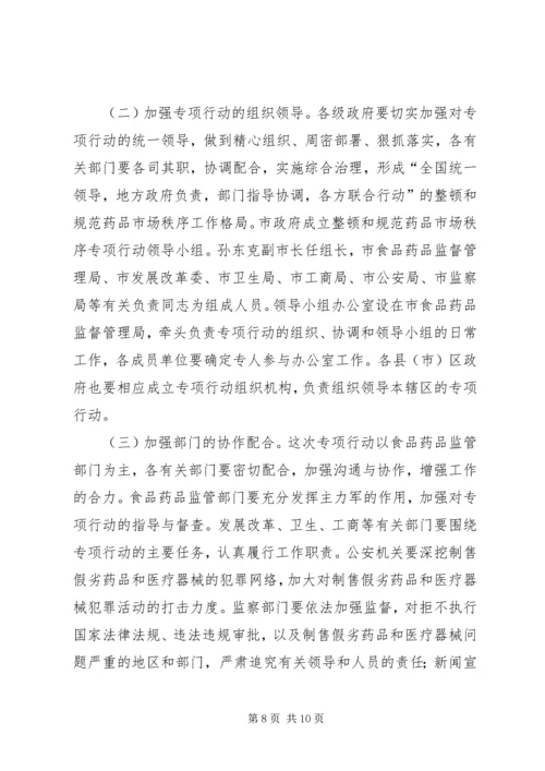药监局整顿药品市场秩序工作方案.docx