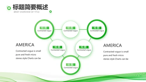 绿色大气企业公司宣传简介动态PPT模板