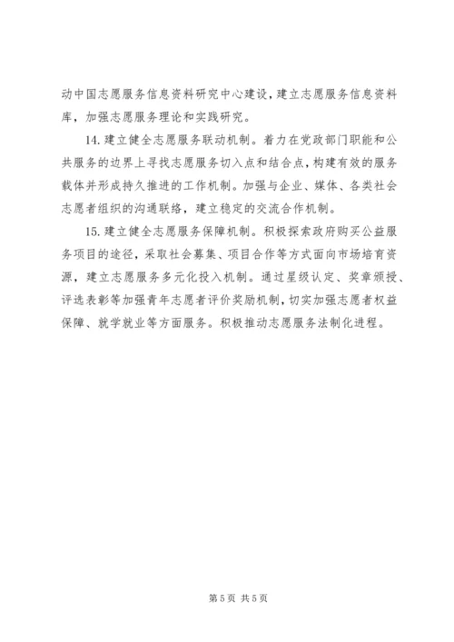 全团青年志愿者工作要点.docx