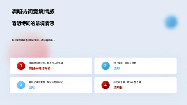 诗词下的清明文化