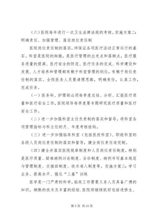 针灸科医疗质量持续改进实施方案.docx