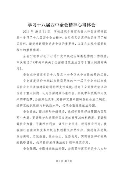 学习十八届四中全会精神心得体会 (11).docx