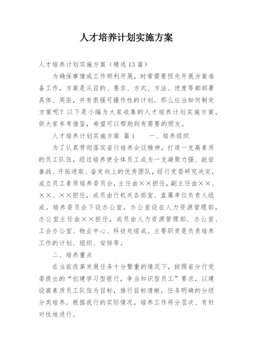 人才培养计划实施方案.docx