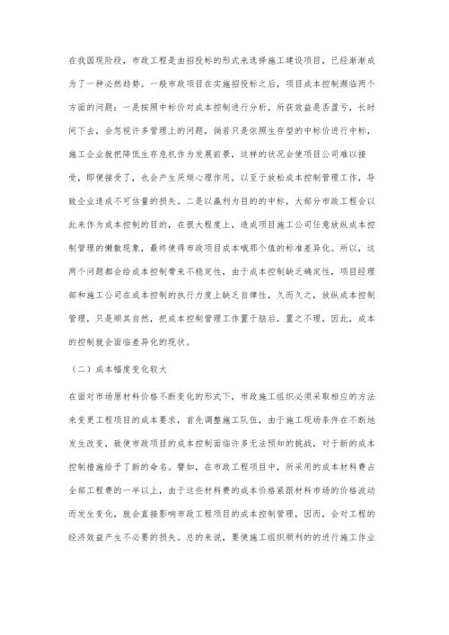 市政施工项目成本控制与管理王秋洁.docx