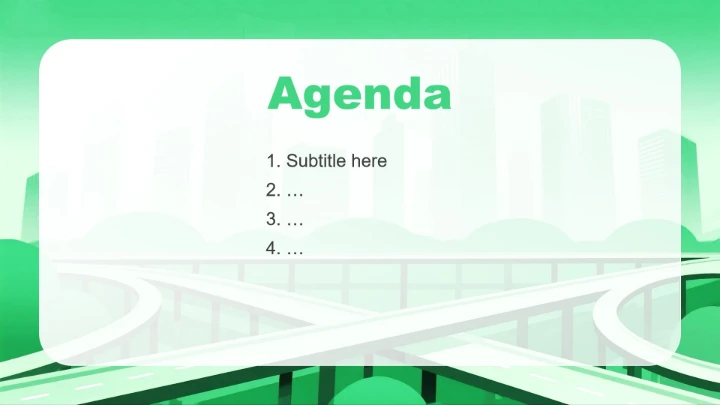 绿色商务风大学生就业发展报告PPT主题模板