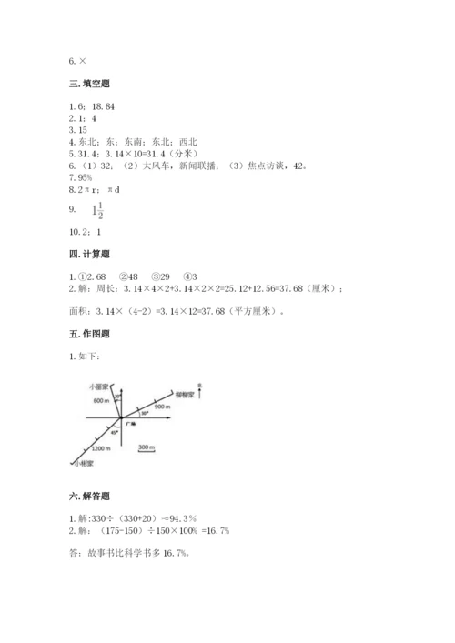 人教版六年级上册数学期末测试卷（能力提升）word版.docx