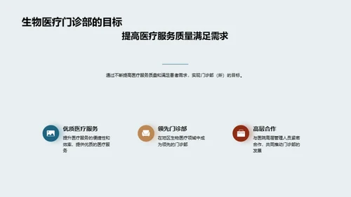 打造生物医疗优质门诊