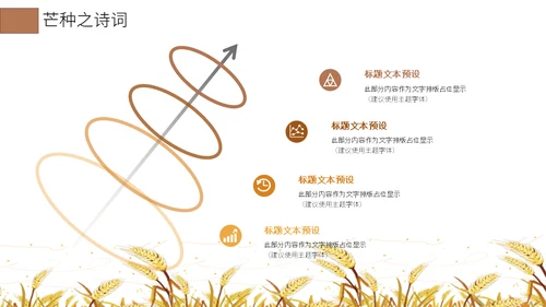 二十四节气芒种介绍通用PPT模板