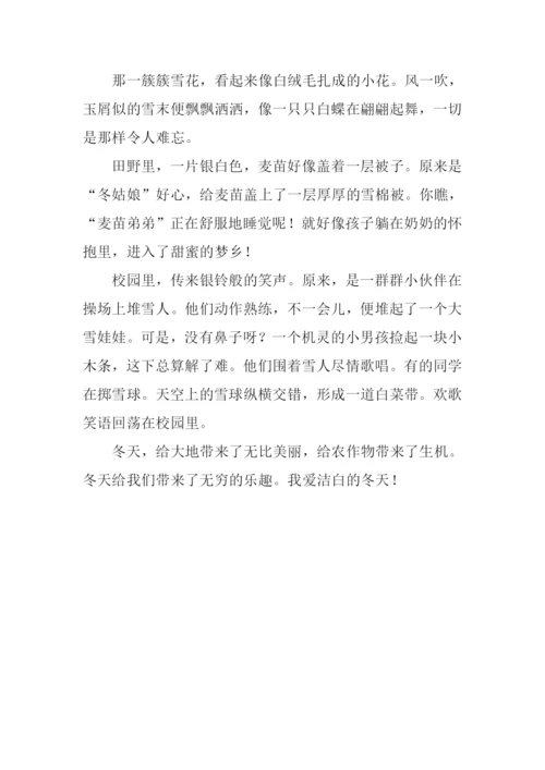 我爱洁白的冬天作文.docx