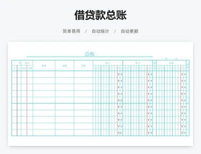 借贷款总账