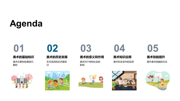 初中美术教学PPT模板