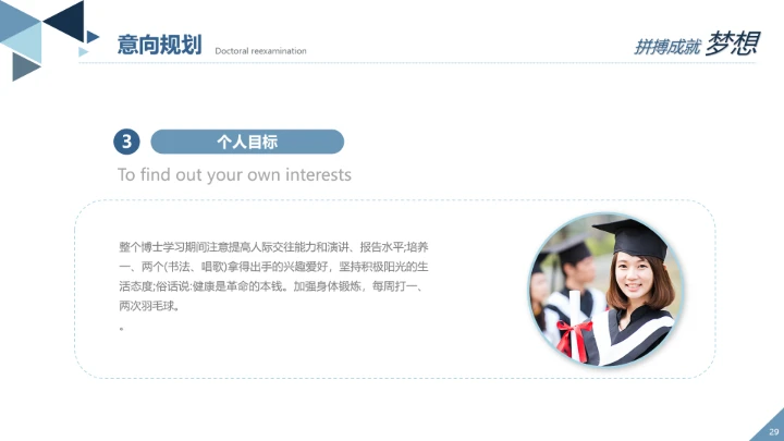 各大学通用博士研究生入学复试汇报PPT模版