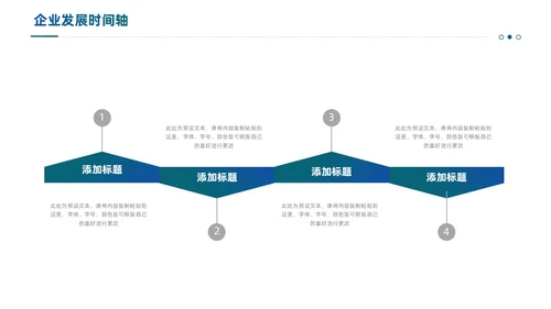通用商务风企业发展时间轴PPT图表
