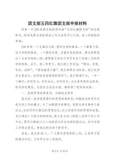 团支部五四红旗团支部申报材料.docx