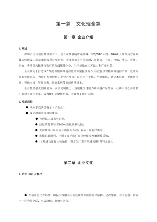 通信技术有限公司员工手册模板.docx