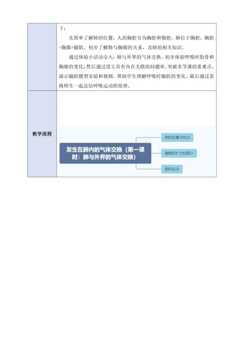 4.3.2发生在肺内的气体交换（第一课时）