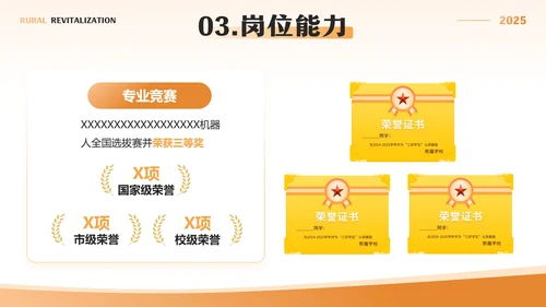 橙色简约风暑假社会实践三下乡报告PPT模板