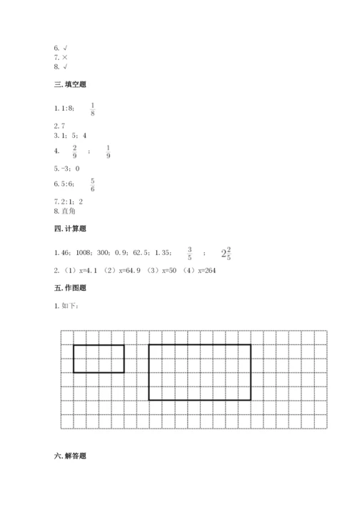 人教版六年级下册数学期末测试卷附答案（突破训练）.docx