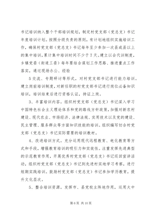 郑州XX县区关于进一步加强村党支部书记队伍建设的 (5).docx