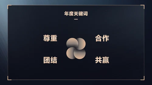 蓝金商务风地产年终晚会盛典