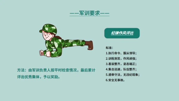 新生军训通用PPT模版