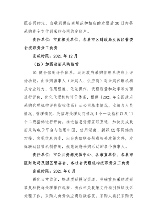 【实施方案】政府采购优化营商环境实施方案.docx