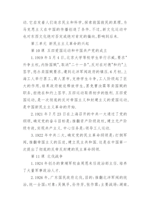 八年级上历史思维导图图片大全_1.docx