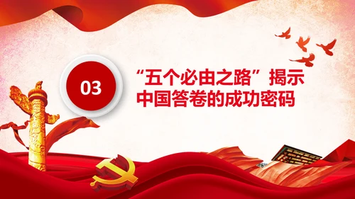 党支部学习五个必由之路解读党课PPT模板