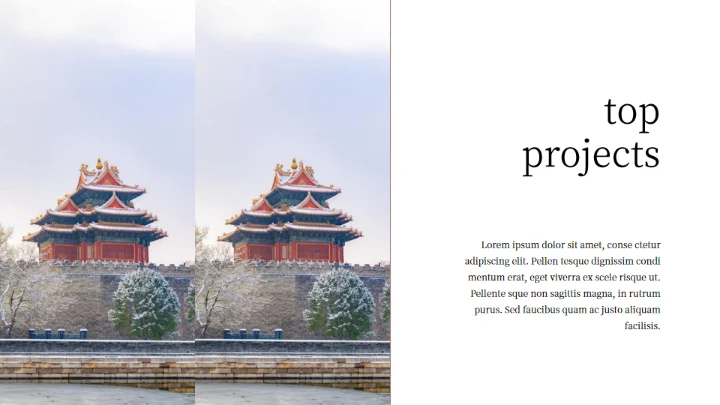 京城故宫冬季旅游画册通用PPT模板