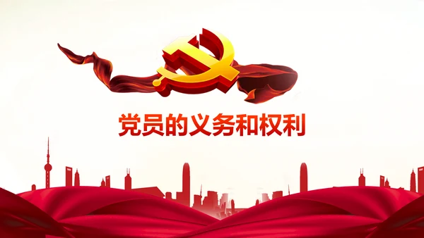 做合格党员心得体会党支部党课培训PPT
