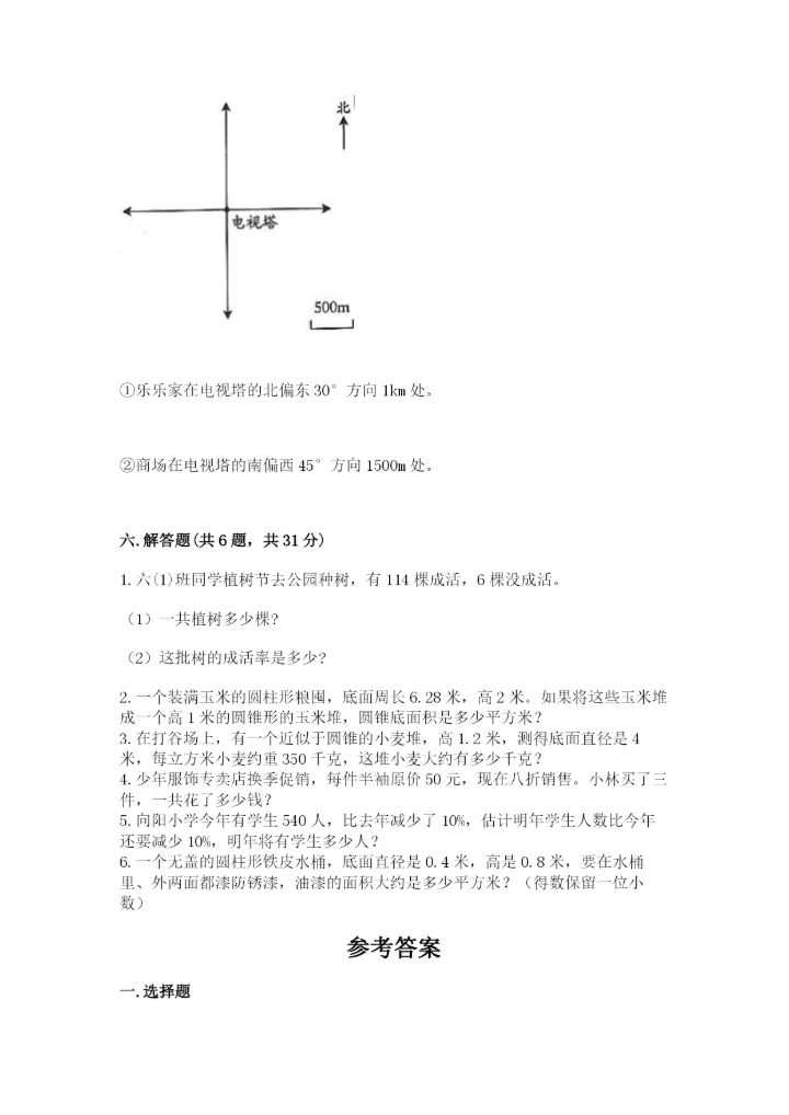 小升初六年级期末试卷（典优）.docx