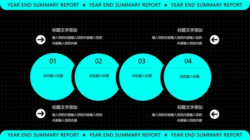 黑色科技风年终总结汇报PPT模板