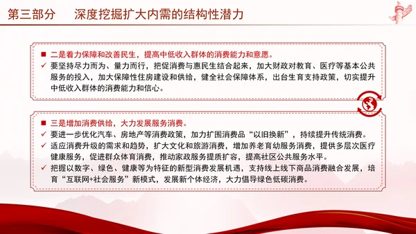 以提振消费为重点全方位扩大内需党课PPT课件