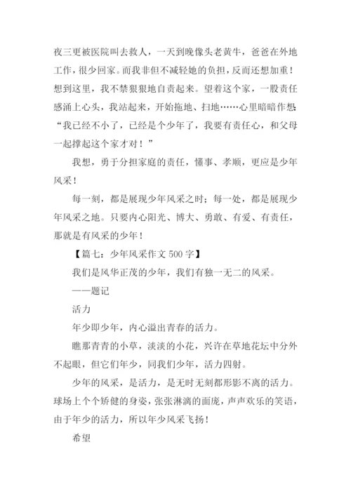 少年风采作文500字.docx
