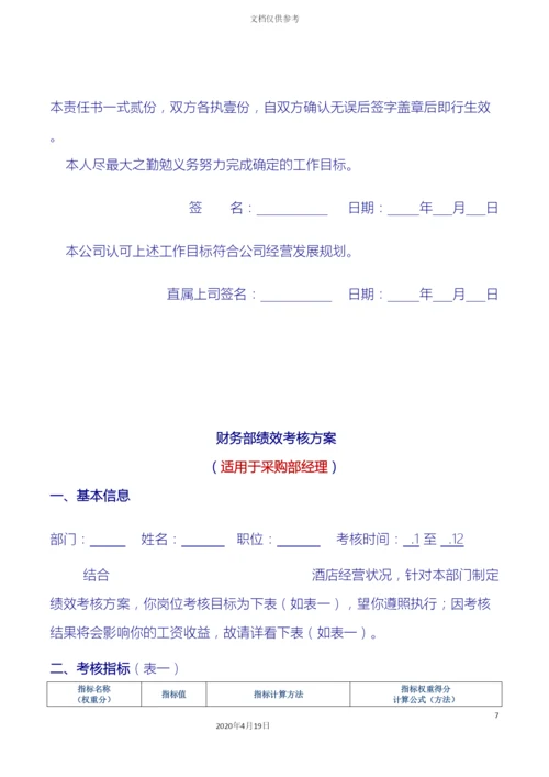 财务部绩效考核方案.docx